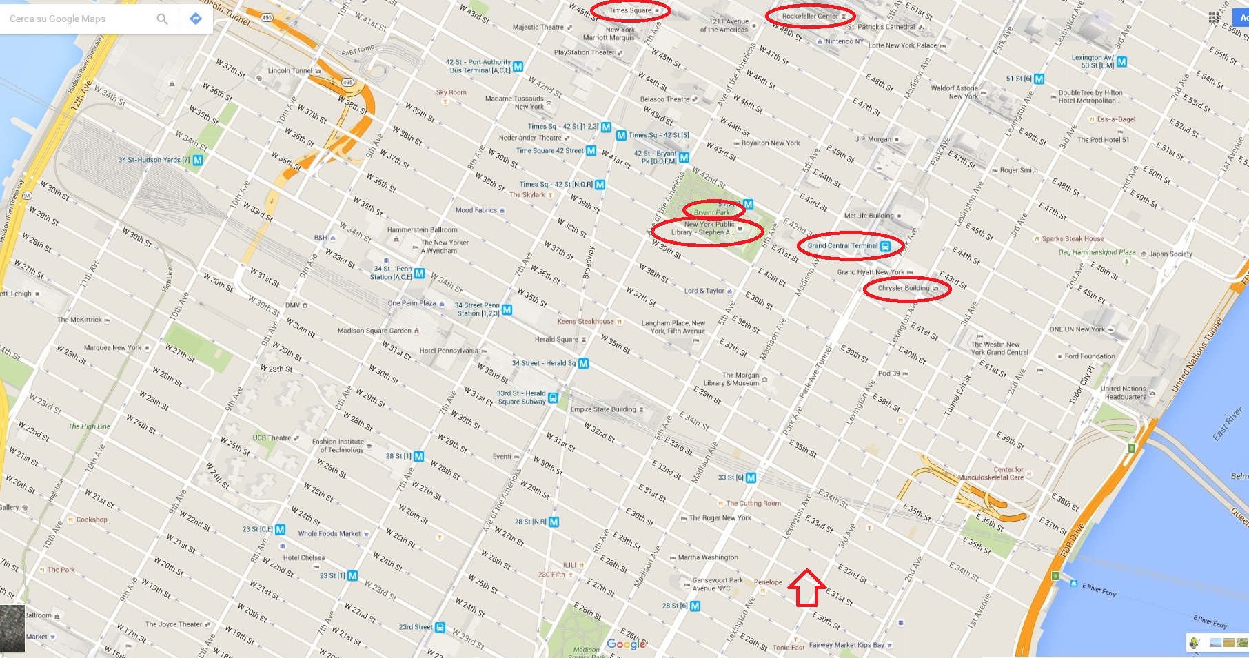 Cosa vedere a New York in 8 giorni - Journeydraft - Map